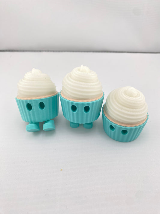 Glow In The Dark Mini Cupcake Figurine Decoration