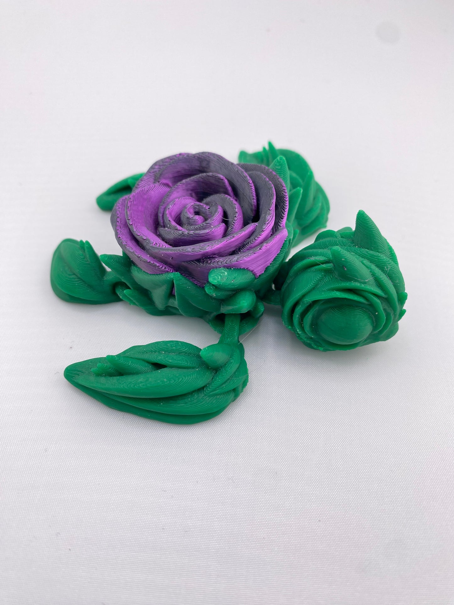 Two Color Rose Turtle Figurine Decoration