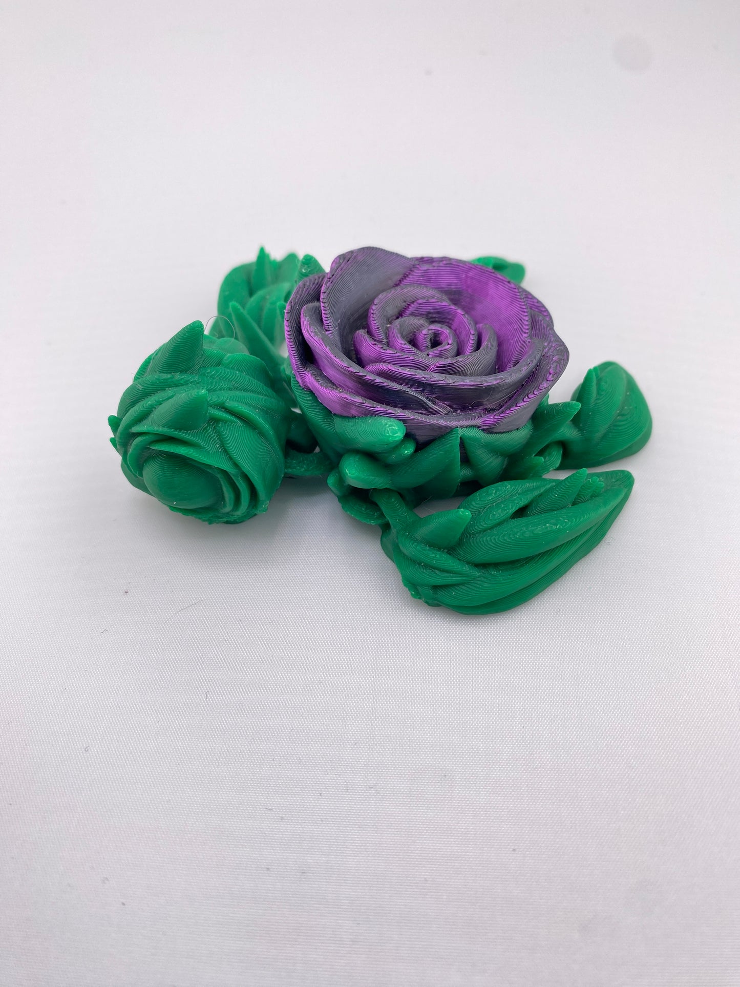 Two Color Rose Turtle Figurine Decoration