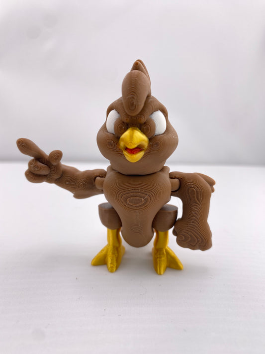 Cartoon Rooster Figurine