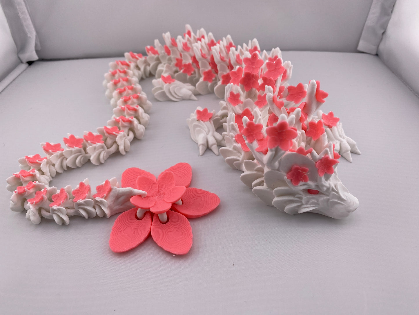 Cherry Blossom Dragon Figurine Decoration