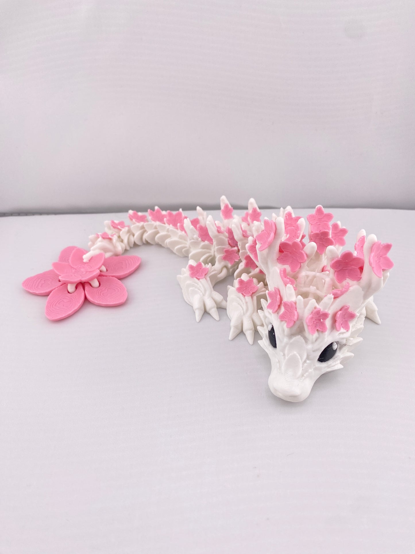 Cherry Blossom Dragon Figurine Decoration