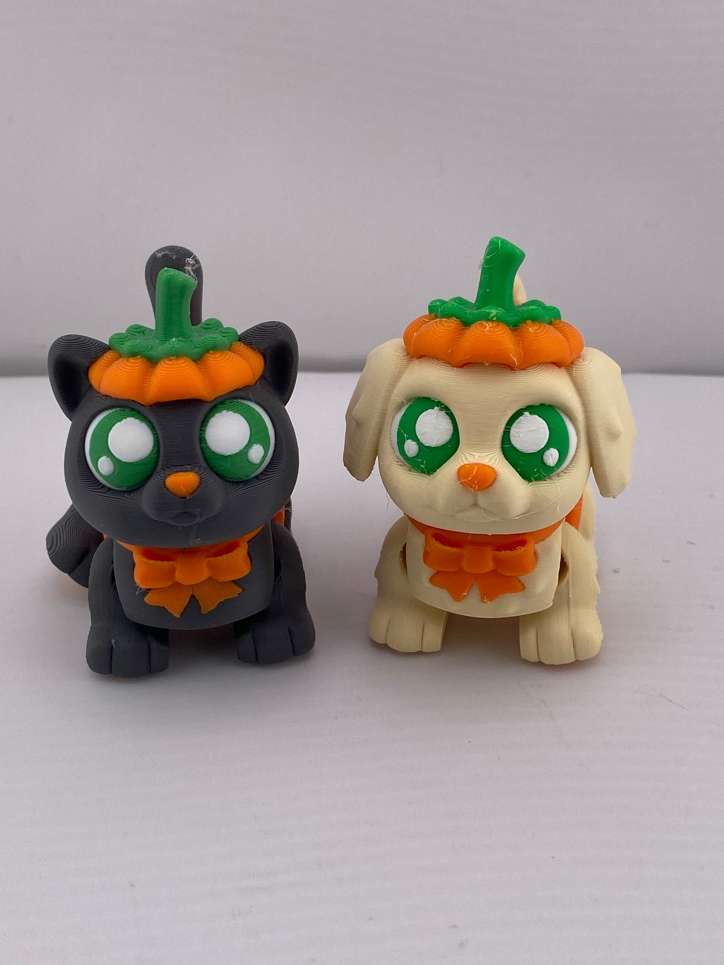 Cat or Dog in Pumpkin Costume - Halloween Decor