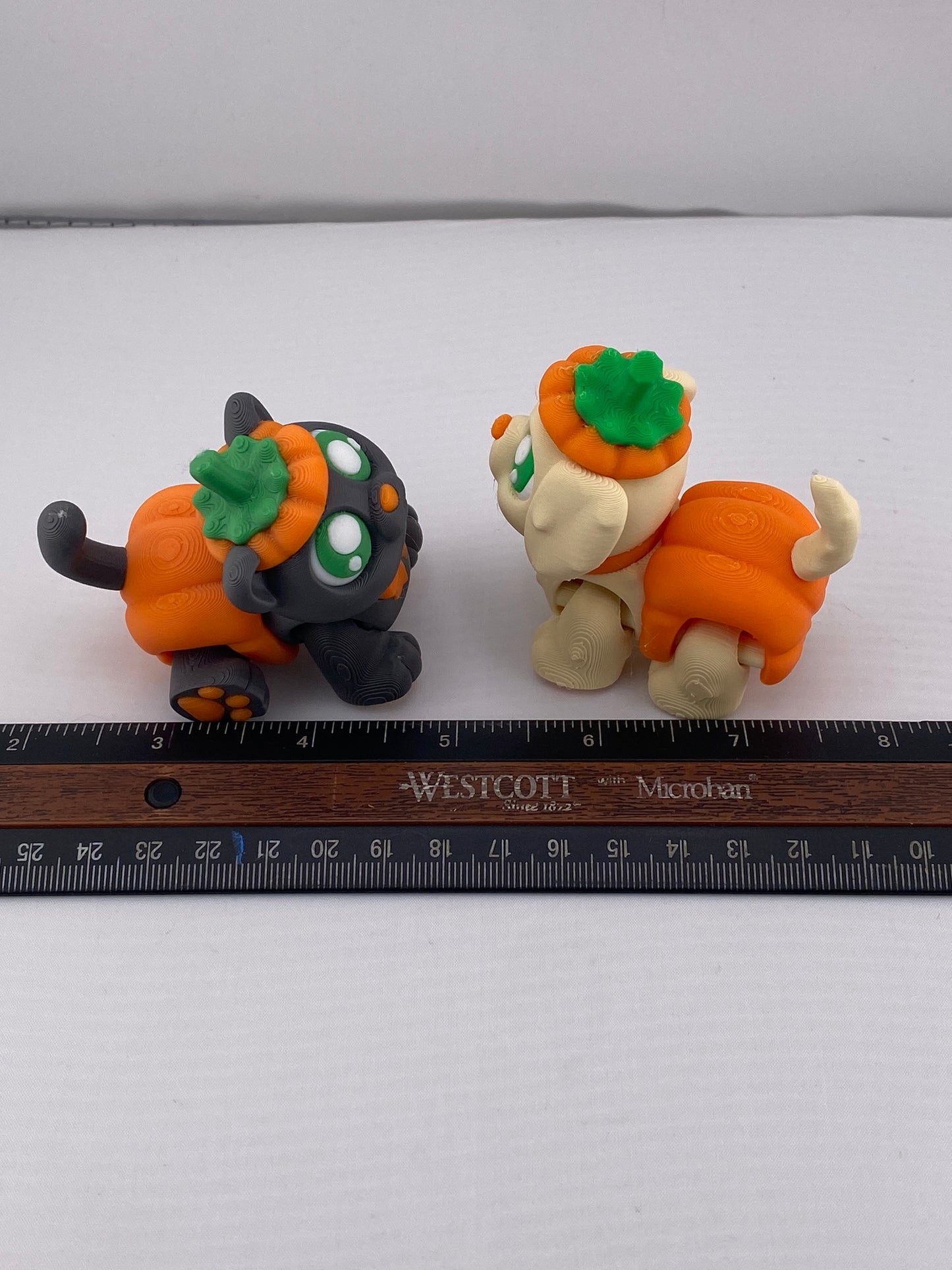 Cat or Dog in Pumpkin Costume - Halloween Decor